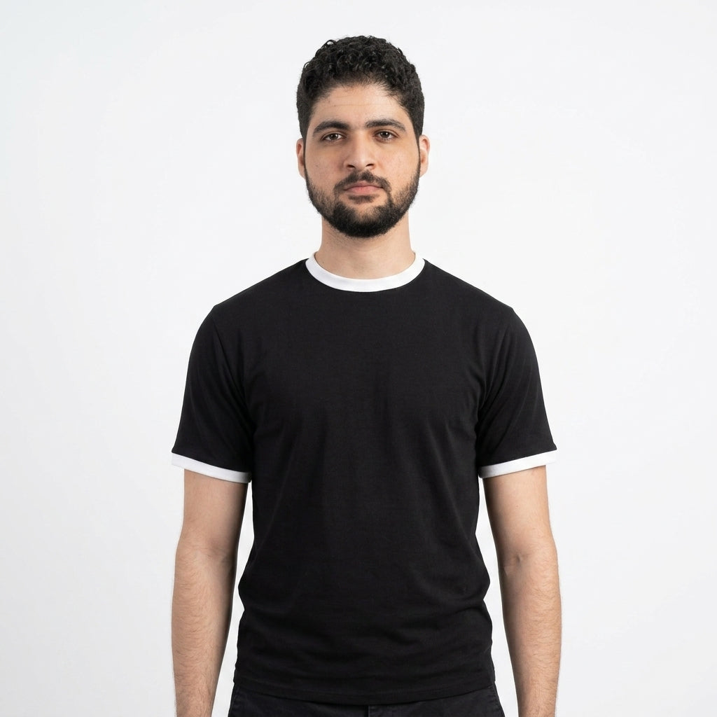 Black Ringer T-shirt